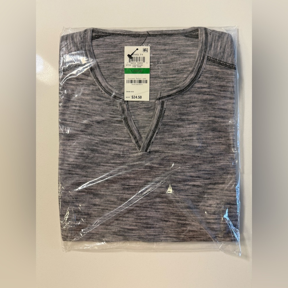 INC International Concepts Gray Henley Shirt